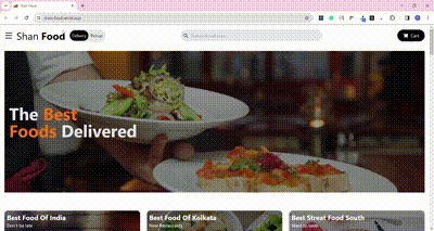 Food Delivery Platform Landing Page
